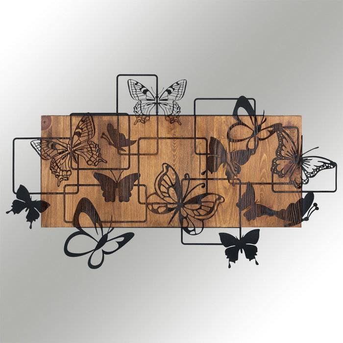 Wallity Legendary Accesorio decorativo de pared Negro y Nogal